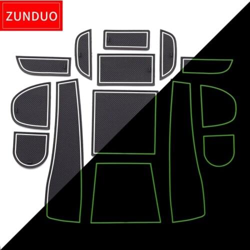 ZUNDUO Gate slot pad For SUBARU FORESTER 2013-2018 Door Groove Mat Automotive interior Non-slip mats