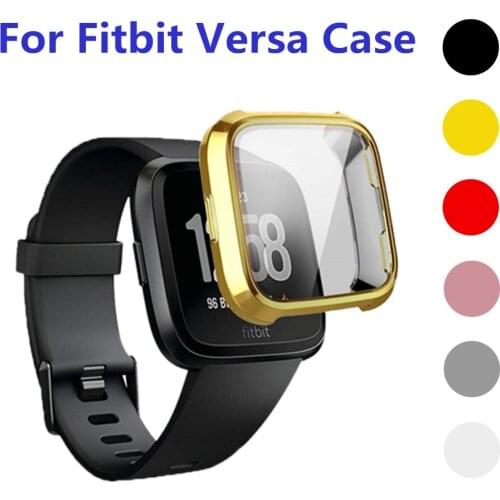 Soft Silicone Case For Fitbit Versa Band Full Protector Cover For Fitbit Versa Lite Accessories For Versagel Protective Shell