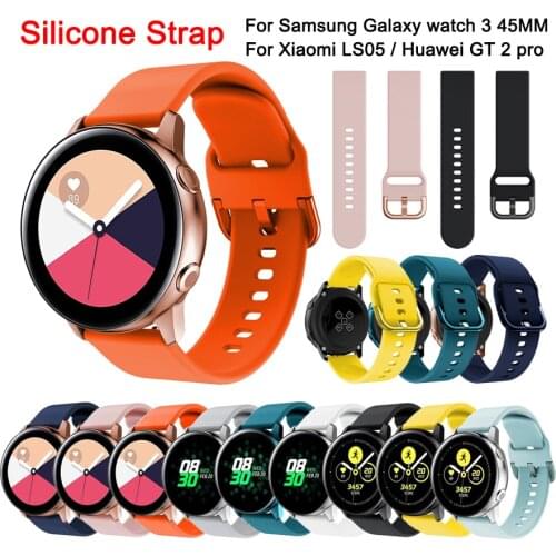 Soft Silicone Strap For Samsung Galaxy Watch3 41mm Smart Watch Sport Bracelet For Galaxy Watch 3 45mm Wrist Strap Accessories