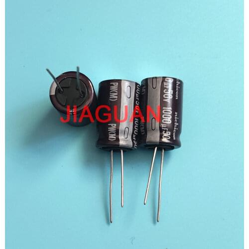 20PCS NEW NICHICON PW 50V1000UF 16X25MM electrolytic capacitor 50V 1000UF High frequency long life 1000uF/50V