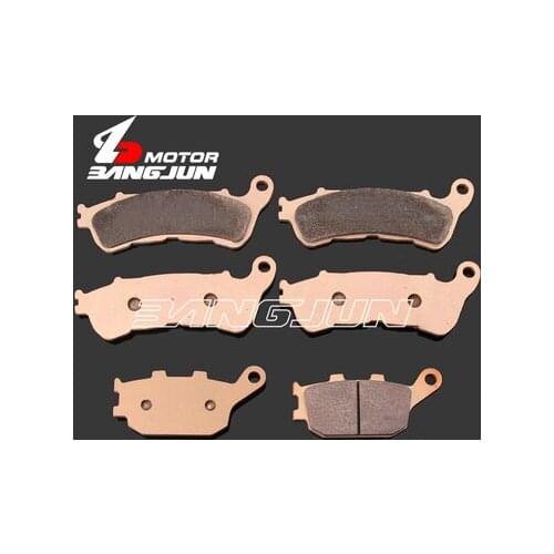 Motorcycle Front Rear Metal Brake Pads For HONDA CBF500 2004-2007 XL700/V VT1300 2010-2011