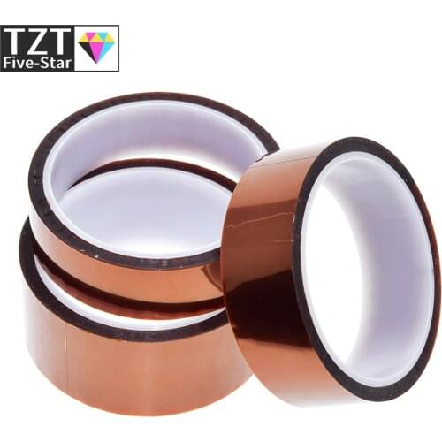 33meter x 5-40mm High Temperature Polyimide Tape Heat Resistant Insulation Polyimide Film Adhesive Tape 10mm