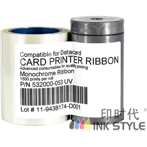 For Datacard SD SP SeriesUV Ribbon Blue Color 1500prints SP35 SP55 SP75 SD260 SD360 SD460 ID Card Printer