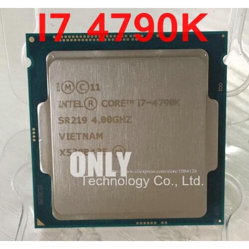 Free Shipping intel i7-4790K i7 4790K(4.0GHz/8MB /4 cores /Socket 1150/5 GT/s)Quad Core Desktop CPU