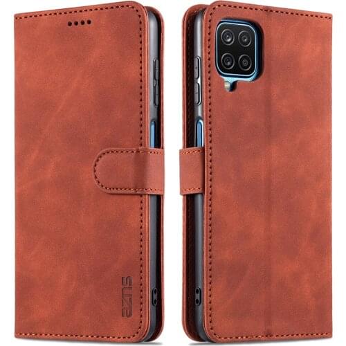 Durable Wallet Leather Case Cover For Samsung Galaxy A12 Case Phone Flip Cases GalaxyA12 5G Stand Protective Cover Funda