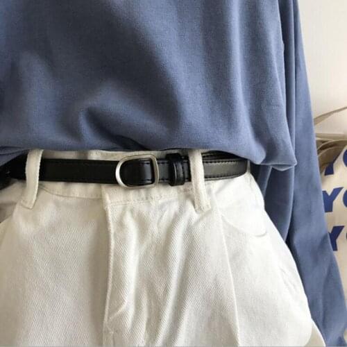 Fashion Belt Women For Jeans Harajuku Punk Buckle Belt Ladies PU Leather Casual Adjustable Waist ceinture PJ305