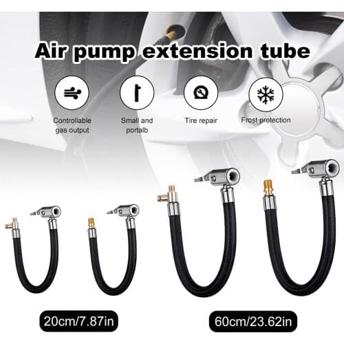 20/60cm Locking Air Chuck With Air Hose Inflator Adapter Extension Inflating Tubes For Pump Of Bike Motorcycle Car Tire