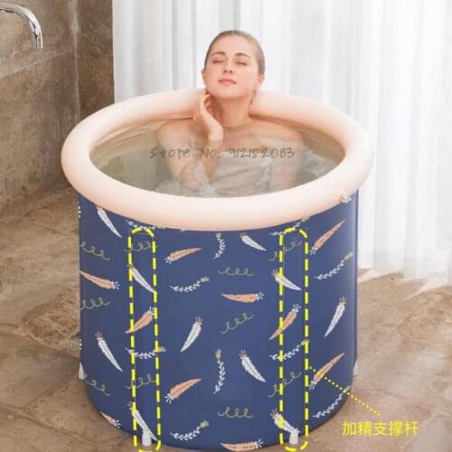 Water Beauty Bath Bucket Adult Foldable Bath Bucket Household Bathtub Full Body Large Bath Bucket Adult Artifact