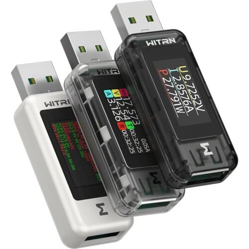 WITRN A2 fast charge to trick mobile phone charging detector, USB tester, voltmeter current