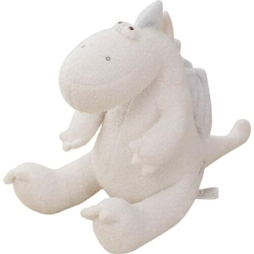 1pc 40cm Cute Animal Cartoon Soft White Dragon Plush Toy Stuff Doll Presents For Children Kids