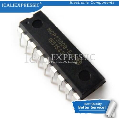 2PCS MCP23008-E/P MCP23008 23008 DIP-18 new original In Stock