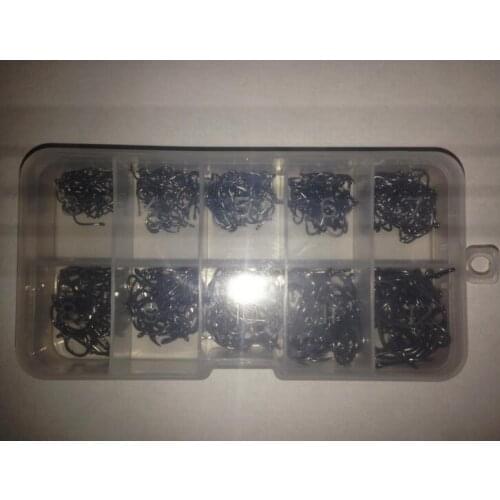 50boxes/lot 25000pcs Carbon Steel Hooks Sea Mackerel Fishing Hooks size#3-12 Nichel plating Sharpened Hooks w nickel plating