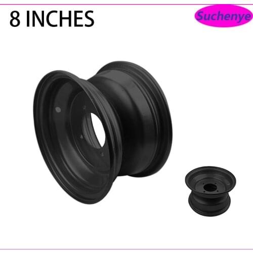 8 inch Small 4-hole Iron Wheel Hub Motorcycle Front wheel 19x7-8 Rear 18x9.50-8 inch Wheel for ATV Kart Tire Accessories
