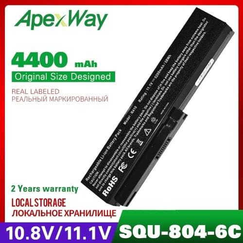 11.1V Laptop Battery SQU-804 SQU-805 For LG R405 R410 R490 R500 R510 Series For HASEE HP550 HP560 HP650 HP640 HP660 HP430 Sereis
