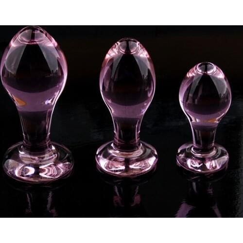Pink Crystal Glass Anal Plug for Women Butt Plugs Penis Nightlife Anus Dildo Adult Masturbation Adult Gay Sex Toys Lover Gifts