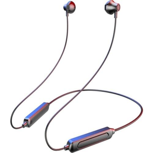 In-ear Wireless Headphones Bluetooth 5.0 All Metal Neck Hanging Sports Headset 9D Bilateral Stereo Subwoofer Sweat Proof For Run