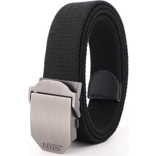 Canvas Belt for Men 3.8CM Wide Tactical Automatic Buckle Casual Jeans Accessories Unisex Luxury Fashion Classic Vintage Men Belt