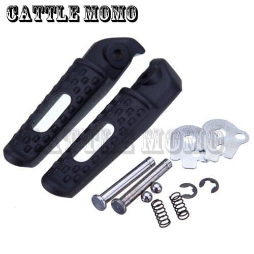 Black Motorcycle Front Rear Foot Pegs Footrest for Honda CBR 600 RR 2003 2004 2005 2006 CBR 1000 RR 2004-2011