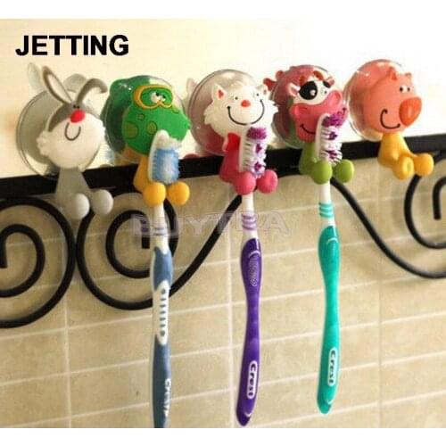 Lovely Household Animal Type Toothbrush Holder Mini Toothbrush Holder Bathroom Product Sanitary Ware Accessories