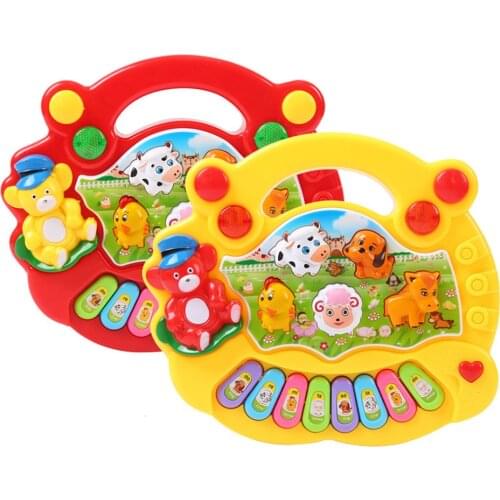 Baby Animal Farm Piano Music Toy Kids Musical Educational Piano Cartoon Animal Farm Developmental Toys for Children baby Gift