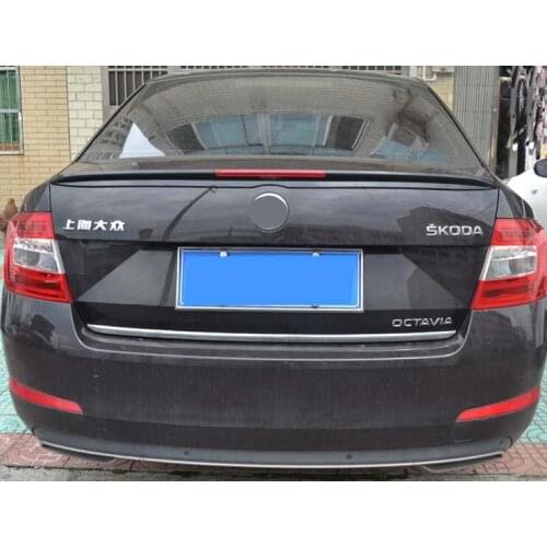 For 2016-2018 Skoda Octavia 4DR Sedan Unpaninted Wing Spoiler Style A Rear ABS Spoilers Factory Trunk Lip