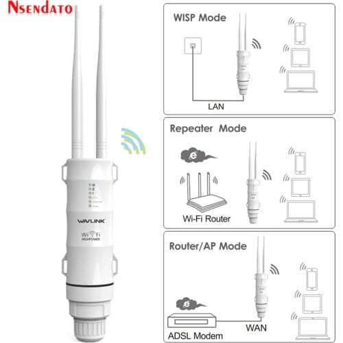 AC600 2.4G/5G Dual Band High Power Outdoor Weatherproof 30db Wireless Wifi Router/AP Repeater Extender 1000mW 15KV Outer Antenna