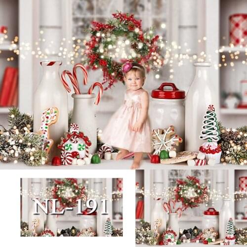 Christmas Backdrop Happy New Year Gifts Decoration Bokeh Glitter Baby Shower Birthday Photoshoot Background For Photo Studio
