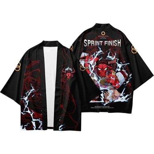 Mens Haori New Japanese Kimono Cardigan Japanes Yukata Robe Men Haori Samurai Kimonos Streetwear Shirt Kimono