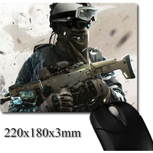 Battle sence armed with scar-l of PUBG CG printed Heavy weaving anti-slip rubber pad office mouse pad Coaster Party favor gifts