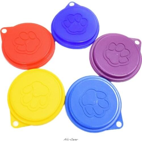 Dog Storage Top Cap Food Can Tin Cover Lid Pet Cat Puppy Food Can Reusable