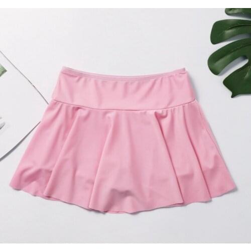 Summer Beach Conservative Swimming Pants Pure Color Mini Shorts Skirt Design anti-walking Breathable Clothes