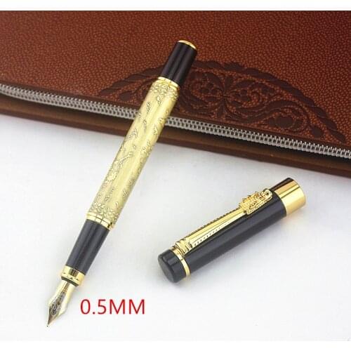 Wingsung Metal Fountain Pen F nib Luxury ink Pens School & Office Supplies stationery Elegant Pens For writing Gift