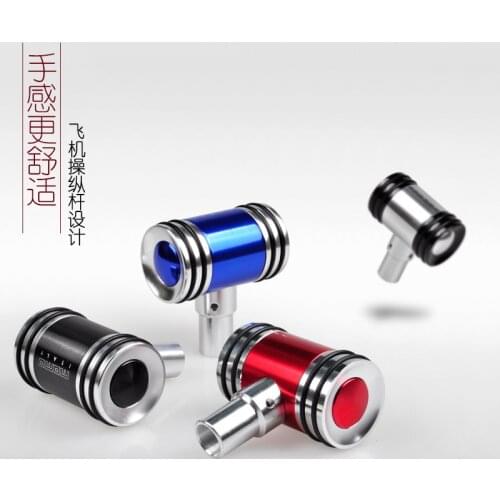 Car Gear Shift Knob Automobile Modified Gear Shifter Manual Universal Shifter Gear Aircraft Shift Lever Joystick Head Metal