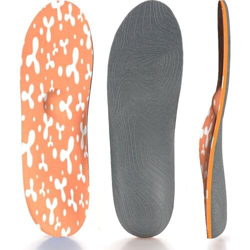 Orange Printing Arch Supports Orthotics Shoe Inserts Relieve Flat Feet, High Arch, Foot Pain For Women and Men Sneaker Shoes