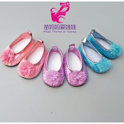 Fit 43 cm newborn Baby Doll pink single Shoes Suitable For 18 inch girls Doll Toy Boots Doll Accessories