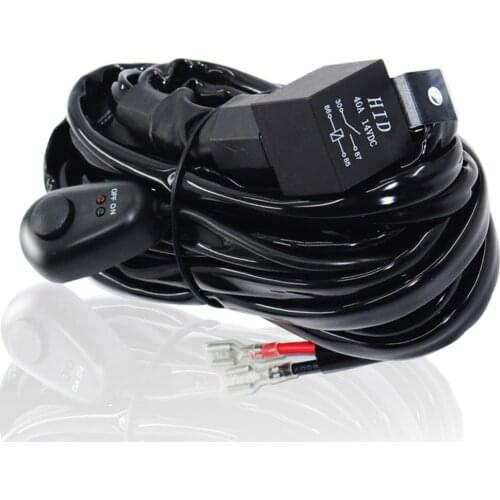 Relay Harness Wire Xenon Light Controller Socket Adapter Lamp Cable Wiring Conversion Kit