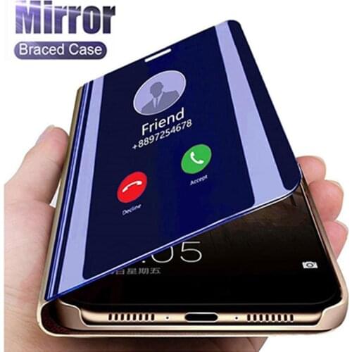 Luxury magnetic smart flip mirror phone case For OnePlus 8 9 Pro 6 6T 8T Nord 2 7 7T Pro