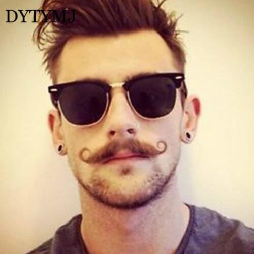 DYTYMJ Polarized Men Sunglasses 2020 Vintage Classic Semi-Rimless Sun Glasses Men Luxury Brand Designer Glasses Women Eyewear