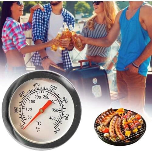 High Quality Stainless Steel BBQ Smoker Pit Bimetallic Grill Thermometer Temp Gauge With Gauge Convenient Cook Termometer Digitl