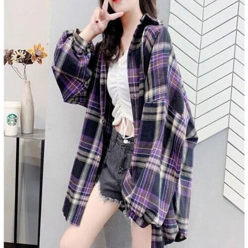 WRWHH Women's Plaid Shirts