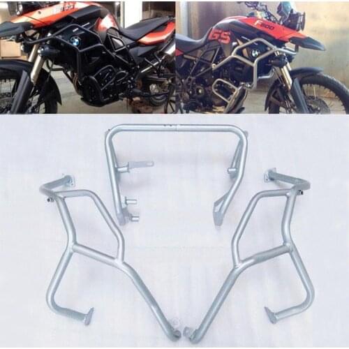 Oil Tank Engine Guard Radiator Crash Bar Upper+ Lower Frame Protector for BMW F800GS F700GS F650GS 2008 2009 2010 2011 2012 2013