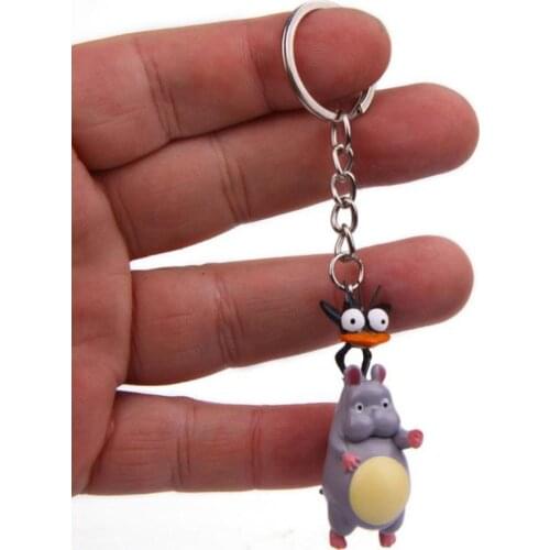 1 Pcs Kawaii Fly Mouse Keychain Cartoon Animal Key Chains Bag Pendant Car Keyring Action Figure Toy Gifts