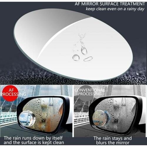 2 X Blind Spot Car Mirror Wide Angle Glass Small Round Side Blindspot Rearview Parking Mirror