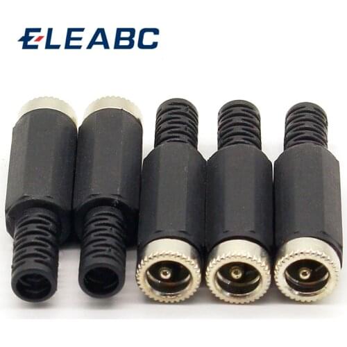 5 pcs 2.1mm x 5.5mm Female DC Power Socket Jack Connector Adapter