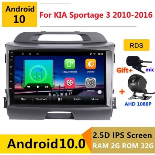 9 inch Android 10 Car DVD Multimedia Player GPS For KIA Sportage 3 2010 2011 2012 2013 - 2016 audio auto radio stereo navigation