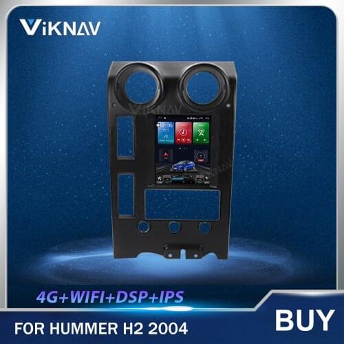 9.7 Inch Android Vertical Screen Car Radio GPS Navigation Heat Unit for Hummer H2 2004 Car Multimedia Player Stereo 128g