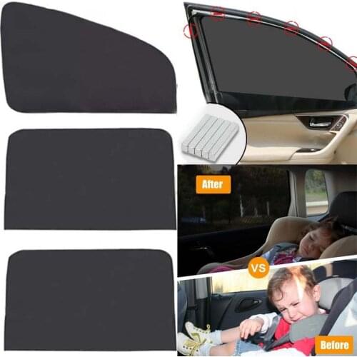 Car Sunshade Universal Magnetic Mesh Curtain Breathable And Anti-direct Sun Car Window Curtain Cover