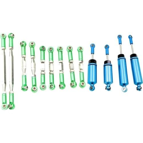 1 Set Rc Diy Parts Metal Shock Absorber Rc Car Upgrade Accessories & 1 Set Metal Drive Shaft Universal Transmission Parts for Fy