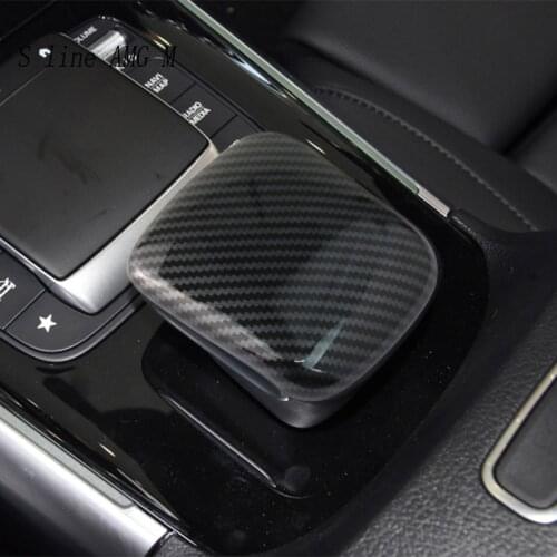 For Mercedes Benz B GLB Class W247 X247 Carbon Fiber Gearshift Panel Armrest Box Switch Buttons Covers Stickers and decals Trim