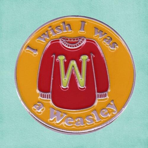 Weasley family sweater enamel pin HP harry Wizarding World brooch